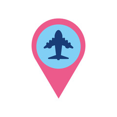 Isolated airplane icon vector design