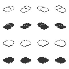 cloud icon vector design symbol
