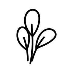 Isolated leaves icon vector design