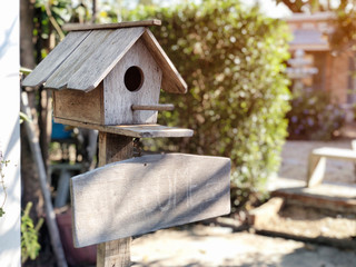 Welcome to wooden sign on nature background