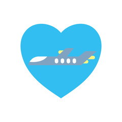 Isolated airplane icon vector design