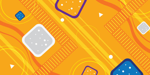 Orange gradient geometric shape background