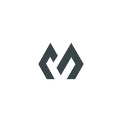 simple and brilliant letter M logo design