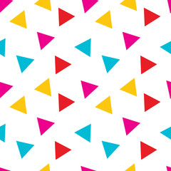 colorful triangle seamless pattern vector illustration background