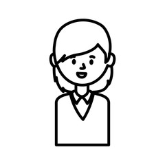 avatar woman person vector design