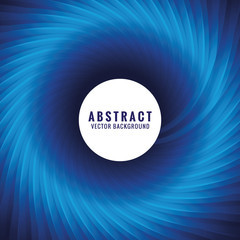 Blue wave circle abstract background