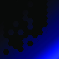 the dark blue gradient hexagon geometric honeycomb design background wallpaper