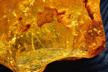 The texture detail fo amber