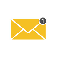 mail message icon, new message icon vector design symbol