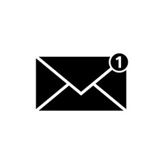 mail message icon, new message icon vector design symbol