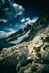 North Gap Lake in the Snowy Range Mountains of Albany County, Wyoming