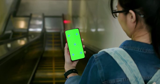 asian woman use smartphone