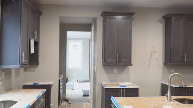 Kitchen remodel home improvement view installed in a new kitchen