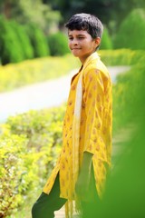 Young Boy from India wearing Traditional Clothing.