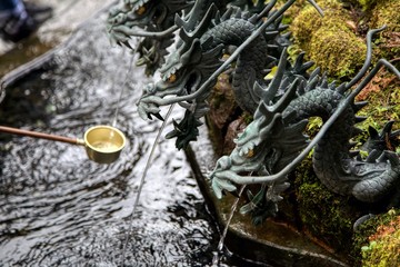 Scenes from Hakone shrine in Hakone, Japan