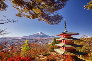Mt. Fuji from Churieto Pagoda