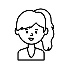 avatar woman person vector design