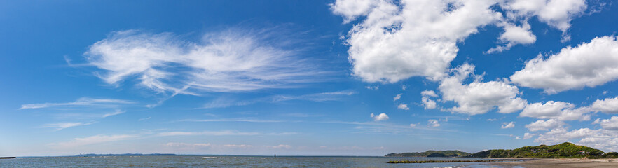 浜辺のパノラマ