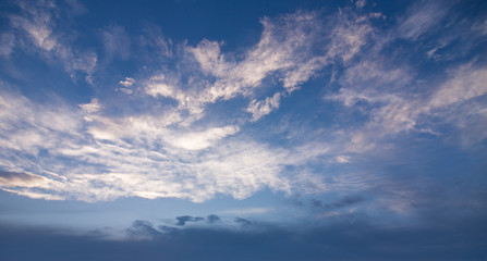 Fototapeta na wymiar 青空と雲のパノラマ