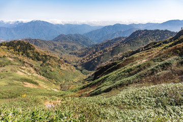 Naklejka premium 苗場山