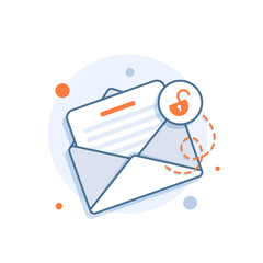 Email security concept,Secure email icon