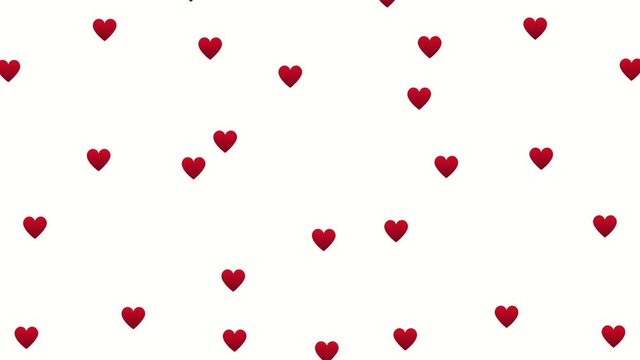 valentines card with love hearts pattern