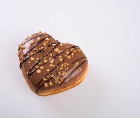Donut or Heart Shaped Donut on a background new.