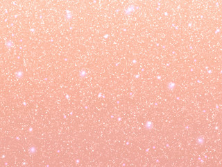 Peach glitter abstract background with sparkles.