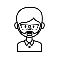 Avatar man person vector design