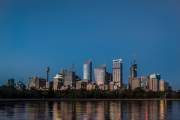 Fototapeta na wymiar Sydney city skyline at first light