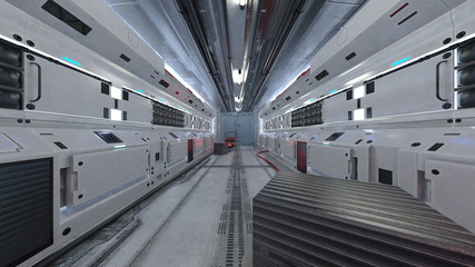 Obraz premium 宇宙船内部