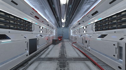 Obraz premium 宇宙船内部