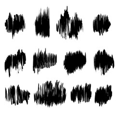 collection of vector brush hand drawn graphic element. grunge background.