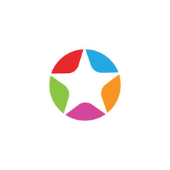 star succes people icon and symbols temlplate