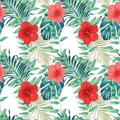 Poster Im Rahmen tropical pattern © daria