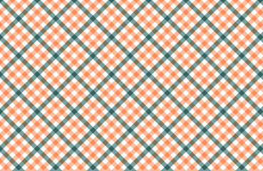 Tartan Vector Patterns, Turquoise And Orange 