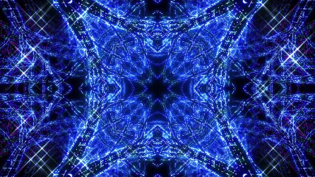 Kaleidoscope illumination Neon Light Abstract Background