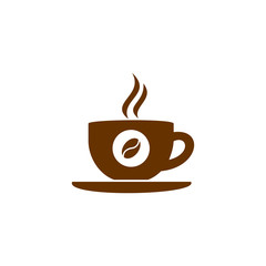 coffee cup icon vector design symbol of cafe or restaurant