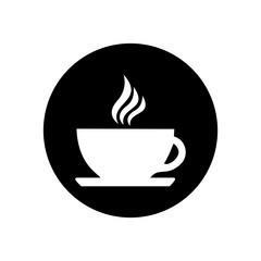 coffee cup icon vector design symbol of cafe or restaurant