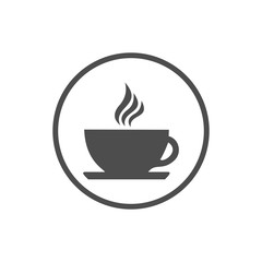 coffee cup icon vector design symbol of cafe or restaurant