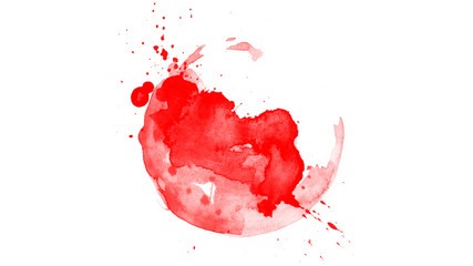 Fototapeta na wymiar Abstract blood splash brush isolated on white background
