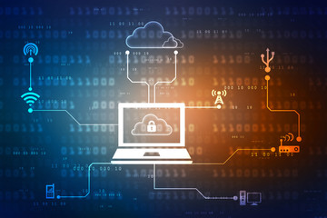 Digital Abstract technology background,2d illustration