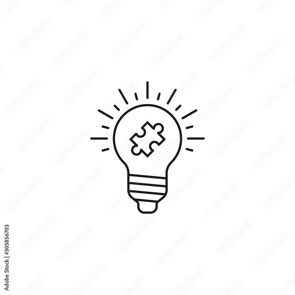 Wall mural solution - minimal line web icon. simple vector illustration. concept for infographic, website or ap