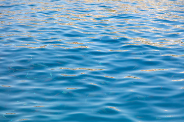 Fototapeta premium Blue expanse of water at sea as abstract background