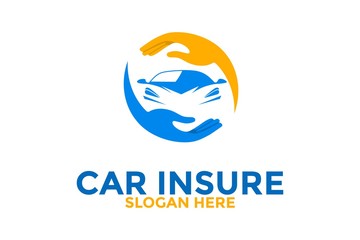 Car Insure logo design , logo template vector