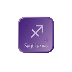 Sagittarius zodiac sign vector illustration