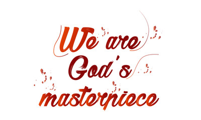 Christian faith, typography for print or use as poster, card, flyer or T shirt