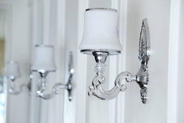 old lamp on the wall