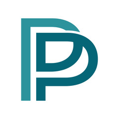 Creative Innovative Initial Letter P or PP logo template