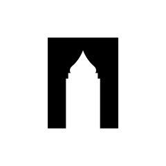 Door mosque icon design template vector illustration isolated